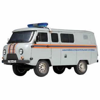 Модель для склеивания АВТО Аварийно-спасательная служба УАЗ "3909", масштаб 1:43, ЗВЕЗДА, 43002