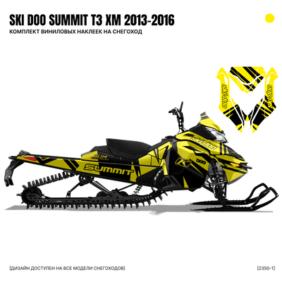 Наклейки на снегоход SKI DOO summit T3 2013 2014 2015 2016 #2350-1