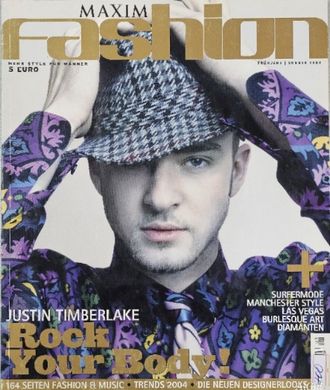 Maxim Fashion Germany Magazine Summer 2004 Justin Timberlake Cover, Intpressshop