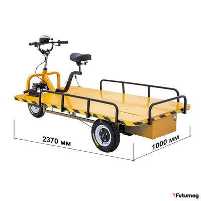 Платформенная тележка электрическая RuTrike ТАКСА ВАЙД