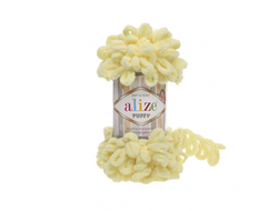 Пряжа Ализе Пуффи . цвет Светло желтый 13