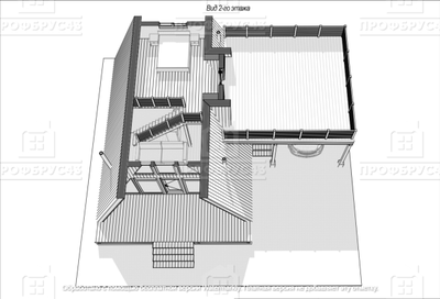 A-FRAME 75 м2, с террасой 38,68м2