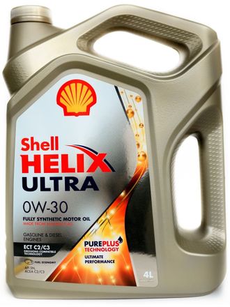 SHELL Helix Ultra ECT 0W30 С2/С3 син.мот.масло 4л