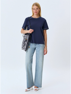 Женская блузка с принтом большого размера в модном бутике XLady