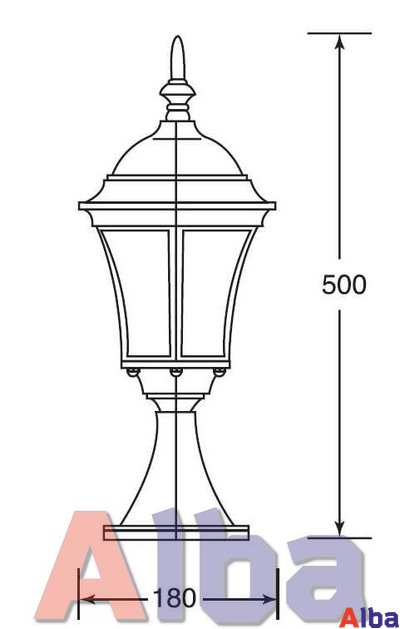Парковый светильник Astoria 1s GB 304