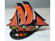 Салфетница Кораблик 115*145 с хохломской росписью