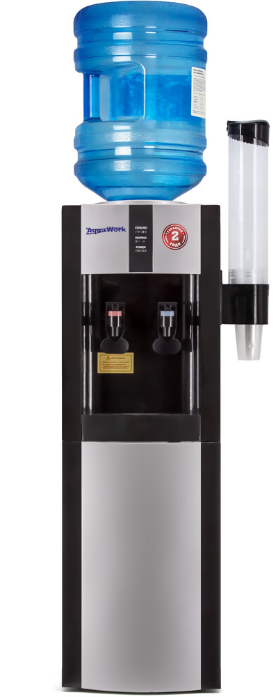 Aqua Work 16-LR серебро-черный, с нагревом и компрессорным охлаждением