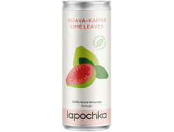 Натуральный лимонад "Guava+Kaffir-Lime Leaves", 0,33л, (Lapochka)
