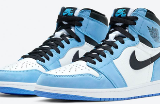 Nike Air Jordan Retro 1 Mid Blue (Белые с голубым)