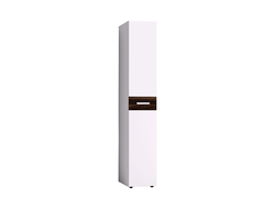 Спальня НОРВУД - НОРВУД 55 Шкаф для белья Белый-Орех шоколадный