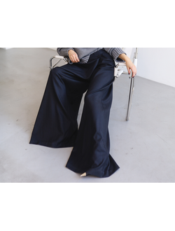 Брюки с запахом  (черный)