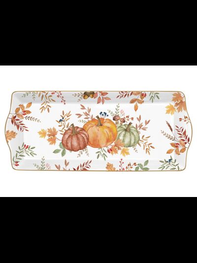 Блюдо прямоугольное Тыква, 35х15 см