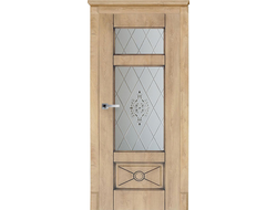 Дверь в цвете "срез белого дуба" Данте 4