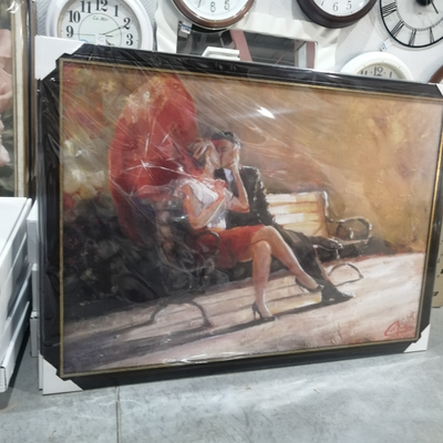 картина в раме 70 х 100 см   Chris Clark - Red Umbrella Romanse II