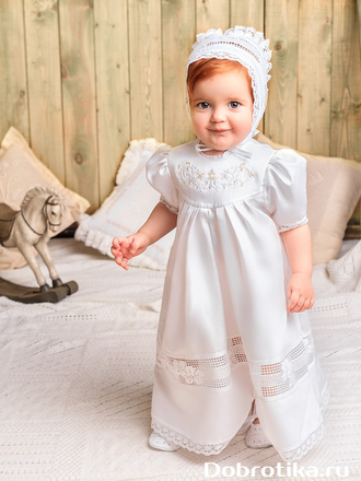 Набор с платьем модель "Ксения" 100% хлопок, размеры от рождения до 8-ми лет, комплектация на выбор, можно вышить любое имя, цена от