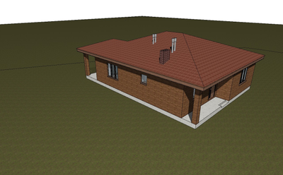 Одноэтажный дом с тремя спальнями 107м² (S71)