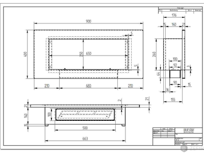 БИОКАМИН ELLIOT VERTICAL 900