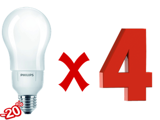 Комплект энергосберегающих ламп Philips Ecotone Ambience 6w E27