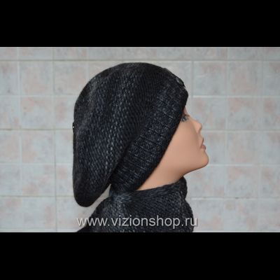 Берет и шарф Vizio 4760 черный