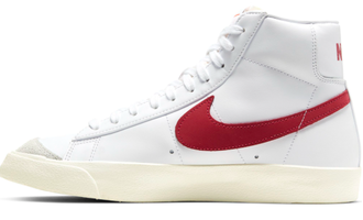 Nike Blazer Mid 77 White (Белые с красным)