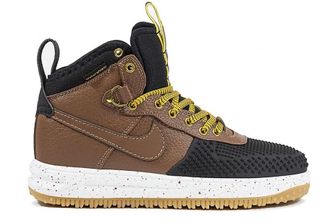 Nike lunar force 1 duck boot Черные c коричневым (41-45) Арт. 042MF-A