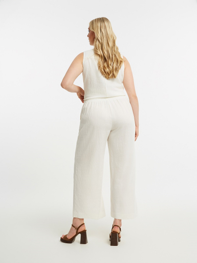 Летние брюки нс кулисе, цвет молочный