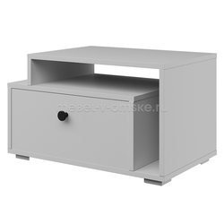 ЗБР091 Тумба прикроватная Оскар с надстройкой. Размер: 622*370*383