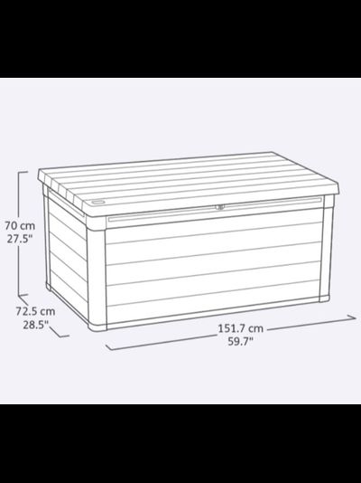 Сундук Кортина  570л, графит