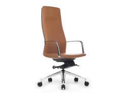 Кресло Plaza FK004-A13 Светло-коричневый (1A MB915) натуральная кожа 68*68*118-126