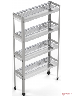 Стеллаж для сушки стаканов СКС-4/870/280/1600-с