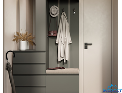 Прихожая "КРОНА" 1260*1980*350(графит)