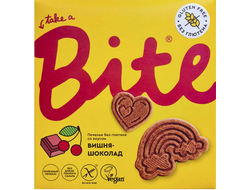 Печенье безглютеновое без сахара "Вишня-Шоколад", 115г (Bite)