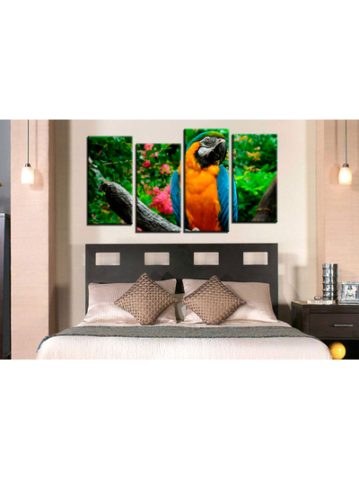 Модульная картина &quot;Попугай&quot;