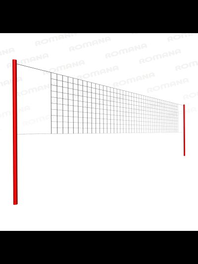 Волейбольная сетка со стойками Romana 204.17.00