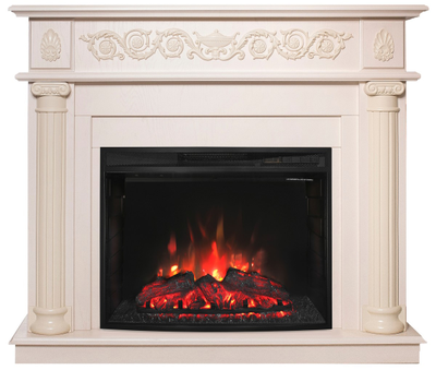 Электрокамин Сицилия WT с очагом Evrika 25.5 LED