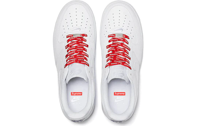 Мужские найки суприм купить в Москве Кроссовки Nike Supreme x Air Force 1 Box Logo - White CU9225-10
