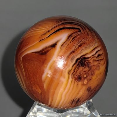Агат, шар. Мадагаскар.38мм