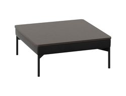 Столик Everprof Gamma угловой Экокожа Черный ЛДСП Венге