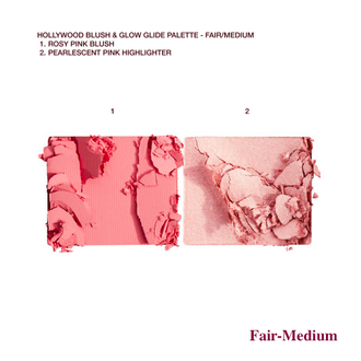 Charlotte Tilbury Hollywood Blush & Glow Glide Palette Mini - Мини палетка румяна/хайлайтер