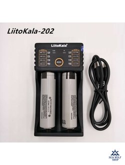 Зарядное устройство "LiitoKala" 2 слота с USB