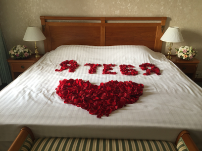 Оформление номера цветами в гостинице № 1491