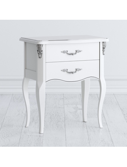 ПРИКРОВАТНАЯ ТУМБА 2 ЯЩИКА SILVERY ROME (L57*P38*H64) S159L-K00-S