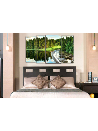 Модульная картина &quot;Широкий водопад&quot;