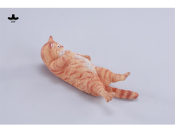 Котик на софе (рыжий) - Коллекционная фигурка 1/6 Lazybones Cat (JXK293B) - JXK