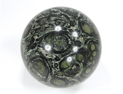 Шар Риолит «Яшма Kambaba», «Крокодиловая яшма», Мадагаскар (66 мм, 396 г) №37536