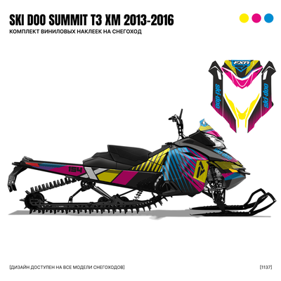Наклейки на снегоход SKI DOO Summit T3 2013 2014 2015 2016 #1137