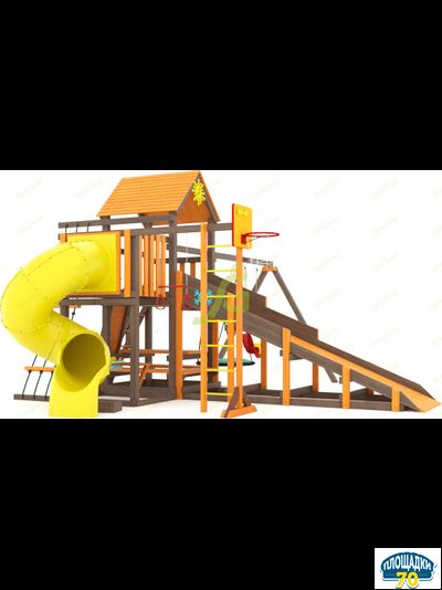 Всесезонная площадка IgraGrad С с балконом и трубой SF