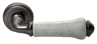 Дверные ручки Morelli "SULLA" MH-48-S6 SC/W Цвет - Матовый хром/белый