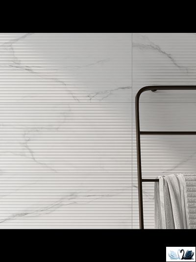 Плитка Gracia Ceramica Marble matt white wall 02 30x90 с рельефом