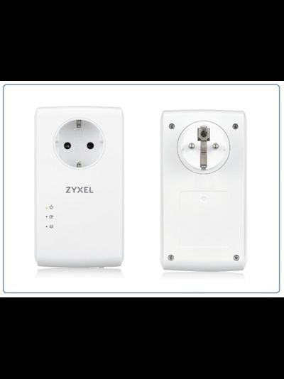 ZYXEL PLA5456-EU0201F. Гигабитный адаптер Powerline для построения быстрой и стабильно работающей домашней сети с 2 портами LAN (комплект 2 шт.)